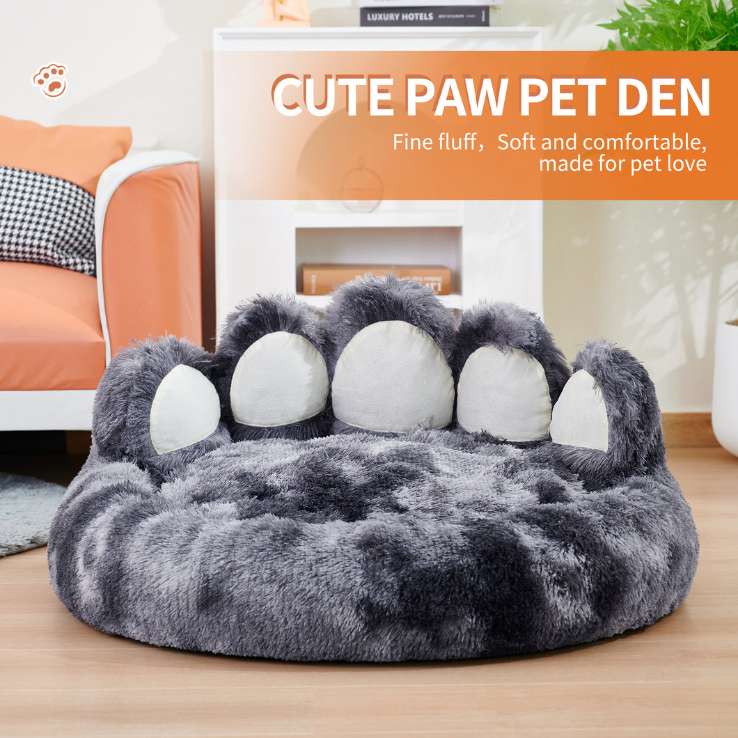 Thickened Warm Kennel for Pets with Bear Paw Shape House