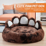 Thickened Warm Kennel for Pets with Bear Paw Shape House